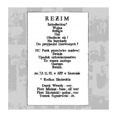Reżim - Reżim LP 12" + CD