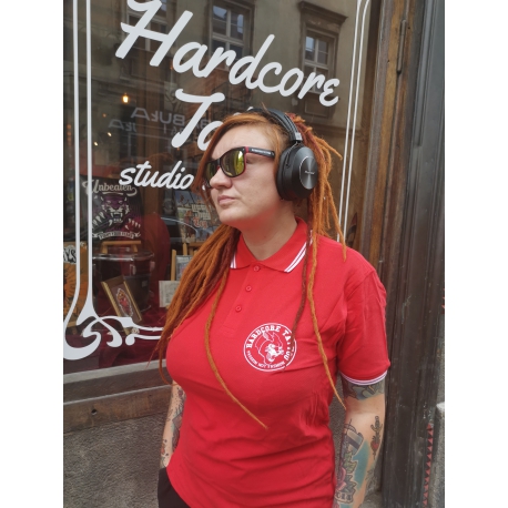 Koszulka polo Hardcore Tattoo - Passion Not Fashion (czerwona)
