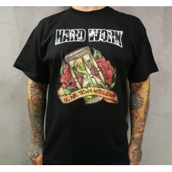 Hard Work t-shirt "Nic Nie Trwa Wiecznie" - czarna
