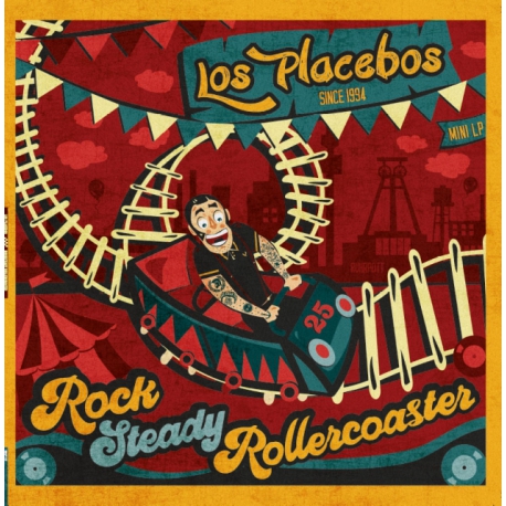 Los Placebos - Rocksteady Rollercoaster LP (czarny/zielony)