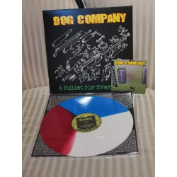 Dog Company -"A bullet for every life" niebiesko/czerwono/biały LP 12`
